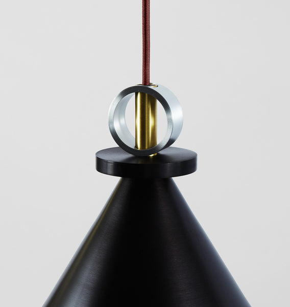 Shape Up Pendant - Cone (Brushed brass)